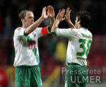 Fussball DFB-Pokal: Bremen - Leverkusen, Jubel Bremen