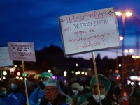 Demonstration von Gegner der Corona-Massnahmen in Reutlingen