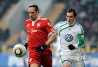 FUSSBALL, 1. BUNDESLIGA, 21. Spieltag: Wolfsburg - Bayern
