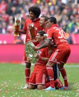 Fussball 1. Bundesliga  Saison  2012/2013:  Deutscher Meister 12/13 FC Bayern Muenchen