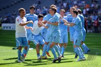 2. Fussball Bundesliga:  Daniel Halfar , Sandro Kaiser  , Benjamin Lauth, Antonio Rukavina  (v.li., 1860 Muenchen)