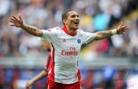 Fussball 1. Bundesliga : JUBEL nach dem Tor zum 1:3 Paolo Guerrero (Hamburger SV)