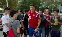 FUSSBALL 1. Bundesliga 14/15: Robert Lewandowski (FC Bayern Muenchen)