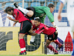 Fussball 1. Bundesliga: Bochum - Leverkusen, Zweikampf