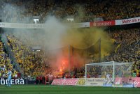 Fussball 1. Bundesliga:  Fankurve Borussia Dortmund im Borussia Park