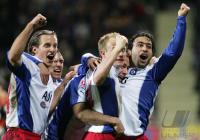 Fussball 1. Bundesliga: Leverkusen - Hamburg, Torjubel HSV n. 0:1