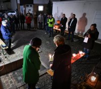 Juedisches Lichterfest; Solidarit&Atilde;&curren;tsbekundung des Rexinger Synagogenvereins