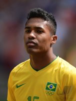 FUSSBALL Olympia 2012 FINALE: Brasilien - Mexiko