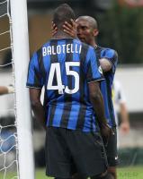 FUSSBALL SERIE A: Samuel Eto'o , Eto, Mario Barwuah Balotelli (Inter)