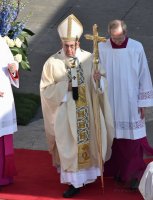 Rom Ostermesse 2016; Uebersicht Petersplatz