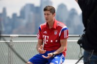 FUSSBALL 1. Bundesliga 14/15: Robert Lewandowski (FC Bayern Muenchen)