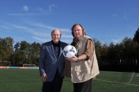Fussball  International  FIFA Praesident Blatter (Schweiz) und Schauspieler Depardieu (Frankreich)