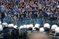 Fussball, 1. Bundesliga  Saison 2014/2015 Relegation: Karlsruher SC - Hamburger SV