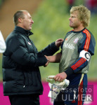 Wolf und Kahn beim Shakehands nach dem Spiel