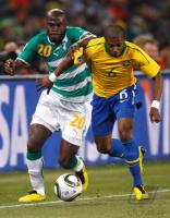 FUSSBALL WM 2010,  VORRUNDE: Brasilien - Elfenbeinkueste