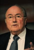 FUSSBALL WM 2010   Abschluss PK FIFA  Praesident BLATTER