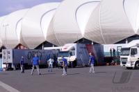 FUSSBALL WM 2010: Die Fernsehanstalten bereiten sich auf die TV Uebertragung vor