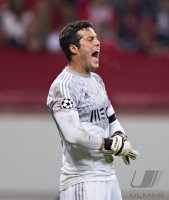 Fussball CHL  Saison 2014/2015: Torwart Julio Cesar (Benfica Lissabon)