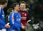 Fussball 1. Bundesliga: Dortmund - Schalke, Schlussjubel ROST und SAND