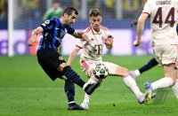 FUSSBALL CHAMPIONS LEAGUE SAISON 24/25
Viertelfinal Rueckspiel, Inter Mailand - FC Bayern Muenchen