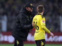 Fussball 1. Bundesliga : Trainer Juergen Klopp mit Jakub  KUBA Blaszczykowski (Borussia Dortmund)