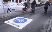 Fahrradstrasse in Tuebingen