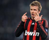FUSSBALL SERIE A:  BECKHAM  (AC Mailand)