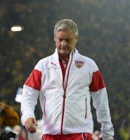 Fussball 1. Bundesliga Saison 14/15: Trainer Armin Veh (VfB Stuttgart)