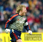 Fussball 1. Bundesliga Bayern-Stuttgart, Jubel Kahn nach dem 1:0