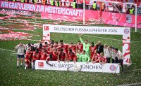 Fussball 1. Bundesliga 25/26: FC Bayern Muenchen 35. Deutschen Meisterschaft