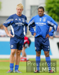 Fussball 1. Bundesliga: Training Schalke 04, AILTON und HANKE