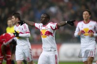 FUSSBALL International Testspiel 2013/2014: JUBEL Sadio Mane (Red Bull Salzburg)