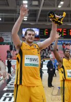 Basketball  1. Bundesliga  12/13: Walter Tigers Tuebingen - Eisbaeren Bremerhaven