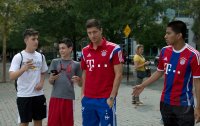 FUSSBALL 1. Bundesliga 14/15: Robert Lewandowski (FC Bayern Muenchen)