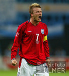 FUSSBALL Weltmeisterschaft Jubel David Beckham (ENG) Argentinien vs. England