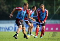 Fussball 1. Bundesliga Saison   2011/2012 : Rouven Sattelmaier , Torwart Manuel Neuer (v. li., FC Bayern Muenchen)