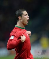 Fussball WM Qualifikation 2014 Playoff: JUBEL Cristiano Ronaldo (Portugal)