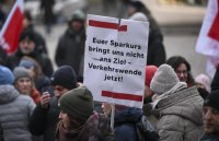 DGB Kundgebung auf dem Tuebinger Marktplatz