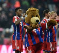 Fussball 1. Bundesliga Saison 14/15: JUBEL FC Bayern Muenchen