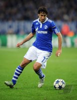 Fussball: Champions League Viertelfinale: Schalke, JURADO am Ball