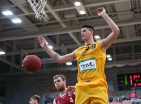 Basketball 1. Bundesliga 15/16 Hauptrunde: Walter Tigers Tuebingen - Brose Baskets Bamberg