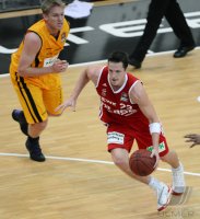 Basketball 1. Bundesliga 2012/2013:  Walter Tigers Tuebingen - Brose Baskets Bamberg