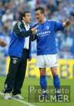 Fussball 1. Bundesliga: S04, Trainer WILMOTS und HAJTO