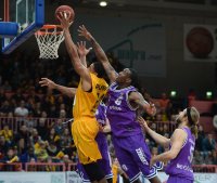 Basketball 1. Bundesliga 14/15 Hauptrunde:  Walter Tigers Tuebingen - BG Goettingen
