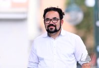 Politik, Wahlkampf Buendnis 90/Die Gruenen: Bundestagsabgeordnete Chris Kuehn