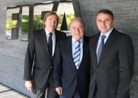 FUSSBALL: NETZER und ALLOFS bei Joseph BLATTER