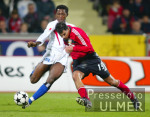 Fussball 1. Bundesliga: Leverkusen - HSV, Zweikampf