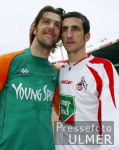 Fussball 1. Bundesliga: Bremen - Koeln, Schlussjubel KRSTAJIC und MICOUD