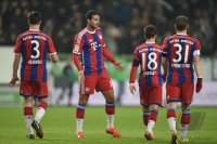 Fussball, 1. Bundesliga  Saison 2014/2015: VfL Wolfsburg - FC Bayern Muenchen