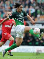 Fussball: 1. Bundesliga Saison 2010/2011: SV Werder Bremen, Claudio PIZARRO Einzelaktion